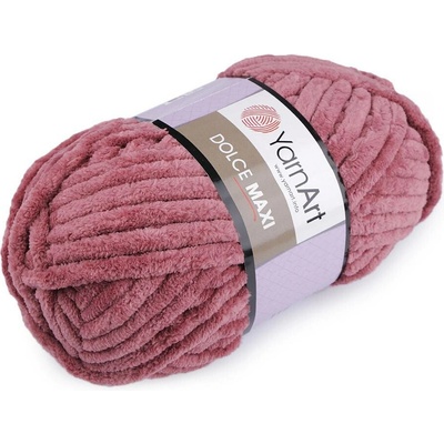 Pletací žinylková příze Dolce Maxi 200 g Varianta: 9 (751) starorůžová, Balení: 1 ks 44261/89690/205576