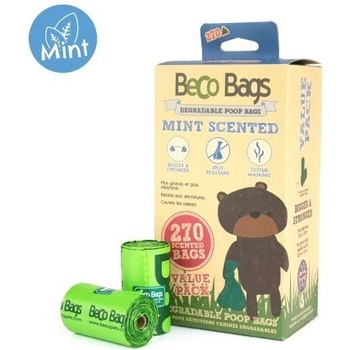 Beco Vrecká na exkrementy s pepermintovou arómou ekologické 270 ks