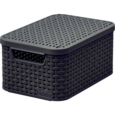 CURVER úložný box RATTAN S, 29,1 x 19,8 x 14,2 cm, hnedý, 03617-210