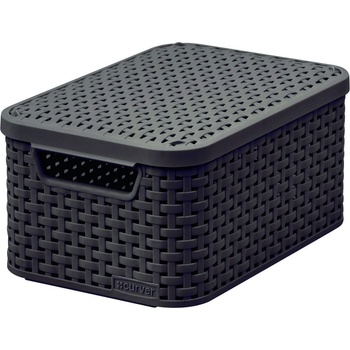 CURVER úložný box RATTAN S, 29,1 x 19,8 x 14,2 cm, hnedý, 03617-210