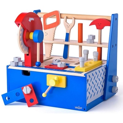 Woodyland Дървено сандъче с инструменти Woody - Помощникът на татко (91935)