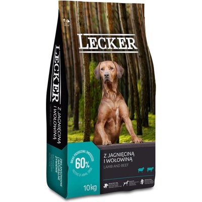 Lecker Adult s jehněčím a hovězím masem 10 kg