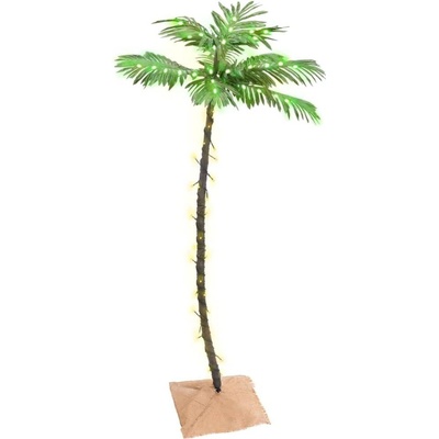 vidaXL LED strom s dizajnom palmy 88 teplých bielych LED 150 cm