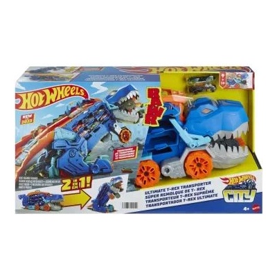 Mattel Hot Wheels City: конвертируем комплект за игра Ultimate Car Transporter T-Rex