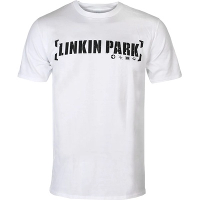 Plastic head Мъжка тениска linkin park - bracket logo (БЯЛА) - plastic head - ph12073