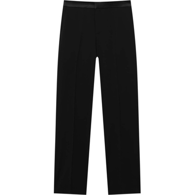 Pull&Bear Панталон с ръб черно, размер XS