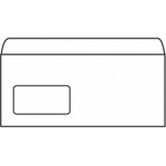  Плик бял DL ляв Прозор. 110x230mm Стикер 1000 бр (1119098-1000-10-1501001100100)