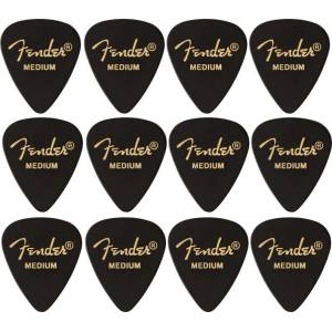 Fender 351 Medium Black 12 Перце за китара (<![CDATA[1980351806]]>)