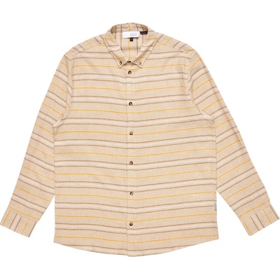 Mazine Мъжка риза с копчета Mazine Striped Linen-Mix Shirt - Moon / Multicolor - размер XXL (033-2476-0115)