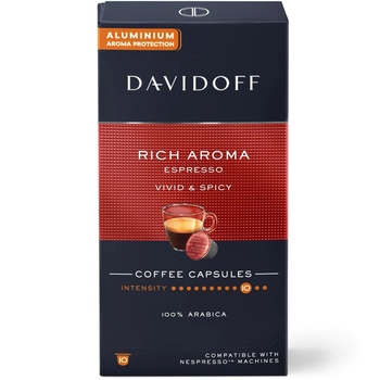 Davidoff Кафе капсули Davidoff Rich Aroma, 10бр. съвместими с Nespresso