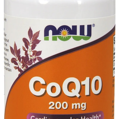 NOW Хранителна добавка CoQ10, Now foods Co Q10 200mg (60veg. caps)