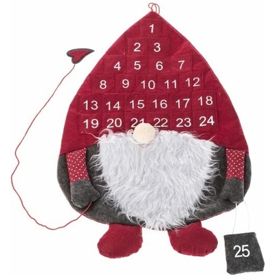 Dakls Závesný textilný 62 cm adventný kalendár ŠKRIATOK UNI