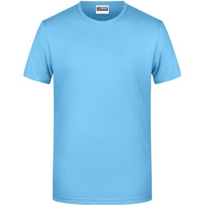 James & Nicholson JN 8008 pánske tričko z bio bavlny sky blue