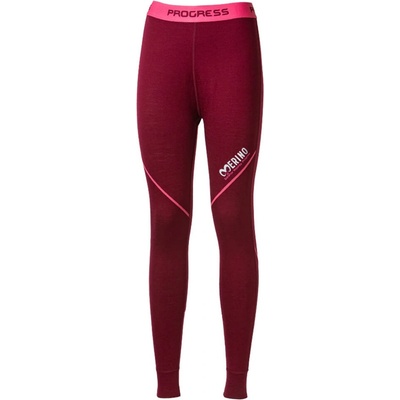 Progress MW SDND dětské dlouhé merino spodky švestkový melír