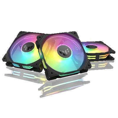 Комплект Вентилатори 3в1 ASUS TUF GAMING TR120 ARGB Reverse Black (V32733)