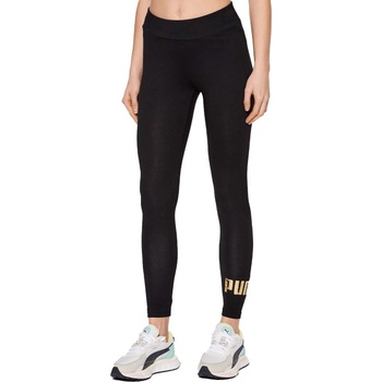 PUMA Essentials+ Metallic Logo Leggings Black