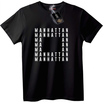 NOONEBRAND Тениска Манхатън Калиграма - S, Black