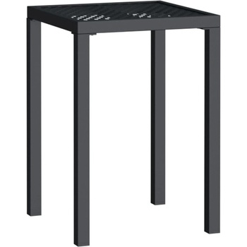Градинска маса антрацит 50x50x72 cм стомана