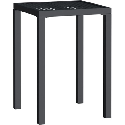 Градинска маса антрацит 50x50x72 cм стомана