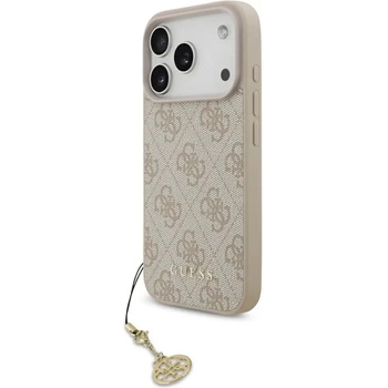 GUESS Калъф Guess 4G Charms Collection MagSafe за iPhone 17 Pro - розов