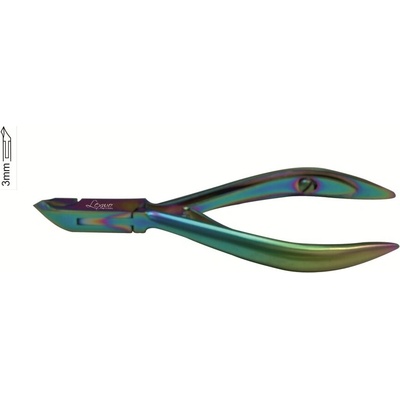 Lexwo kliešte na kožu 10cm, 3mm typ 103D-3, multifarebné