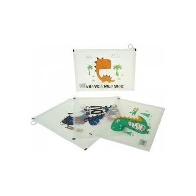 Mádara A4 plastic briefcase fastened with dinosaurs (12pcs)