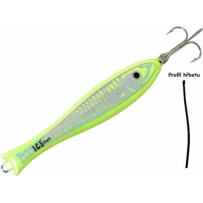 Icefish 3D 80g stříbrná FLUO
