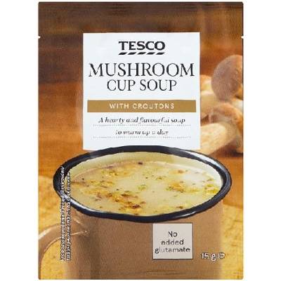 Tesco Instantná hubová polievka s krutónmi 15 g