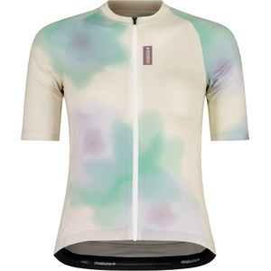 Maloja Фланелка с къс ръкав за колоездене Maloja Women's SchneckM. Cycling jersey - Shaded White Bloom (156-3049-0514)