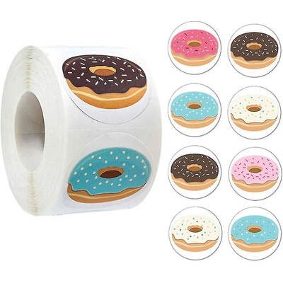 Samolepky na kotoučku Donuts