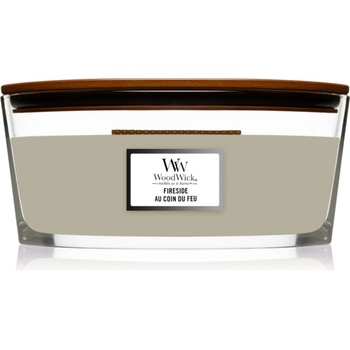 Image 1 of WoodWick Fireplace Fireside ароматна свещ с дървен фитил (hearthwick) 453 гр