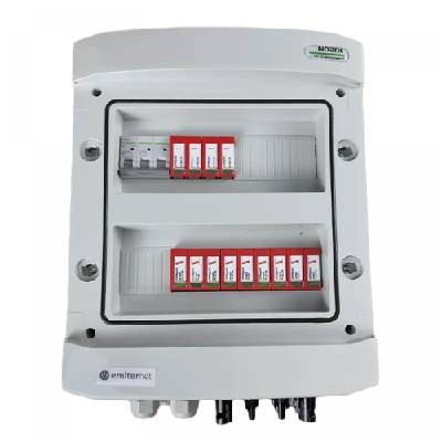 EM-729_DCAC Разпределителна кутия DCAC, IP65, SPD DC Dehn 1000V тип 1+2, 3 x PV вериги, 3 x MPPT, SPD AC Dehn тип 1+2, 50A 3-F (EM-729_DCAC)