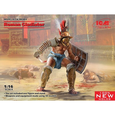 ICM Roman Gladiator 1 fig. & stand 16303 1:16