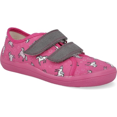 Beda Barefoot dětské plátěnky Playful BFN Unicorn růžové