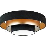 Duolla - LED Плафониера LUNETA LED/26W/230V Ø 60 см 4000K черен/златист (DU606295)