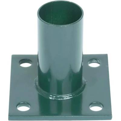 Pätka Strend Pro METALTEC, pre okrúhly stĺpik 48 mm, zelená, na ukotvenie, RAL6005