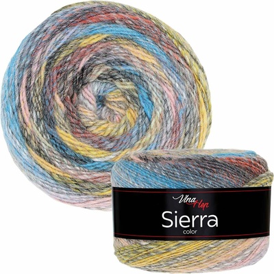 Pletací / háčkovací příze Vlna-Hep SIERRA 7217 vícebarevná, melírovaná, efektní 150g/450m
