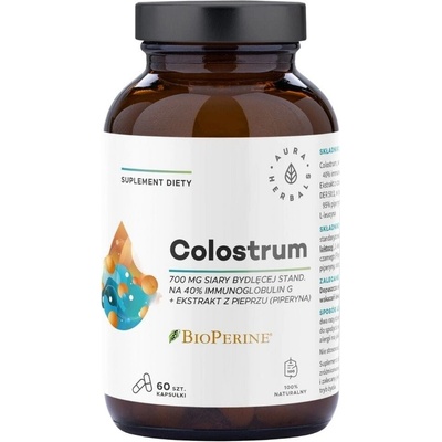 Aura Herbals Colostrum 700 mg + BioPerine ® 60 kapslí