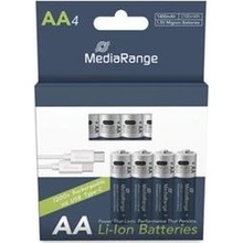 MediaRange nabíjecí USB-C 1400 mAh 4ks MRBAT161