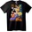 NOONEBRAND Тениска с герои Сайяни от Dragon Ball Z - XS, Black