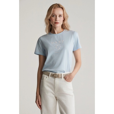 Gant REG GRAPHIC SS T-SHIRT FRESH BLUE