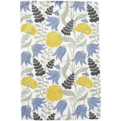 Klippan Švédsko Lily 46x70 yellow blue