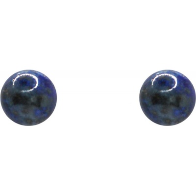 Jantario Guličkové náušnice s lapis lazuli 102298