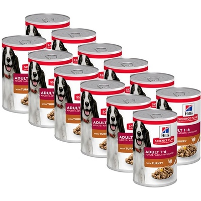 Hill's Hill s Science Plan Canine Adult Turkey 12 x 370 г