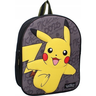 VADOBAG MALÝ PREDŠKOLSKÝ BATOH PRE DETI DO ŠKOLY 3D POKEMON PIKACHU