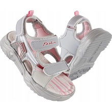 Dievčenské športové sandále šedé