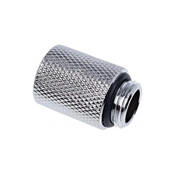 Alphacool Удължител Alphacool Eiszapfen, 20 mm, G1/4 външна към G1/4 вътрешна резба, Сребрист (1011186)