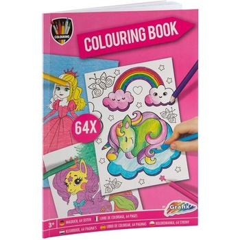 Moxy Книжка за оцветяване Фантазия, А4, 64 страници (5525122187)