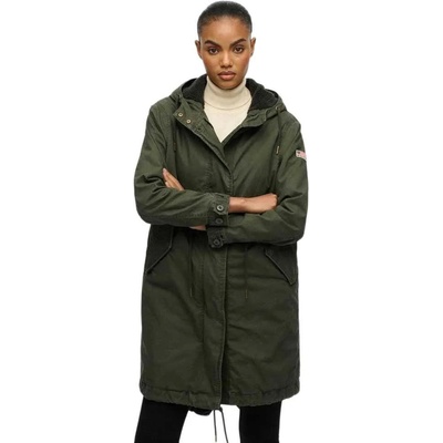 SUPERDRY Анорак Superdry Military Borg Fishtail parka - Green (Army Khaki)