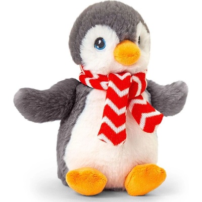 Keel Toys Keeleco, Пингвин с шалче, плюшена коледна играчка, 25 см, Keel Toys